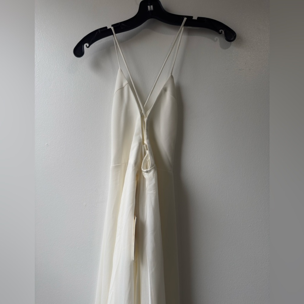 Show Me Your MuMu Godshaw Goddess White Maxi Dress Sz L - Picture 6 of 12